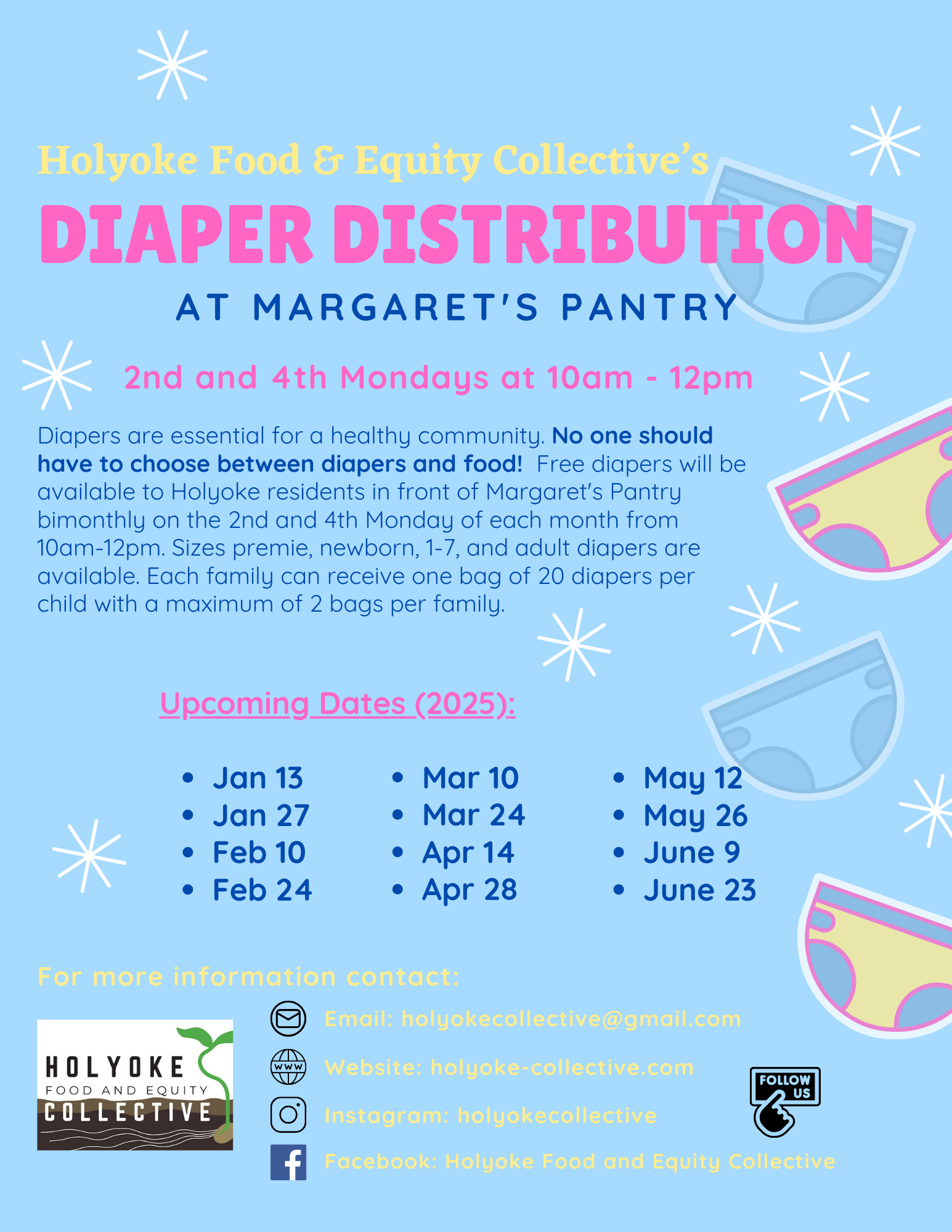 Diaper Distribution – Holyoke Food and Equity Collective